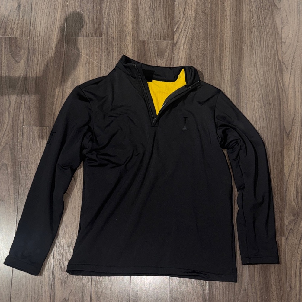 Men's Black Zip-Up Sweater
